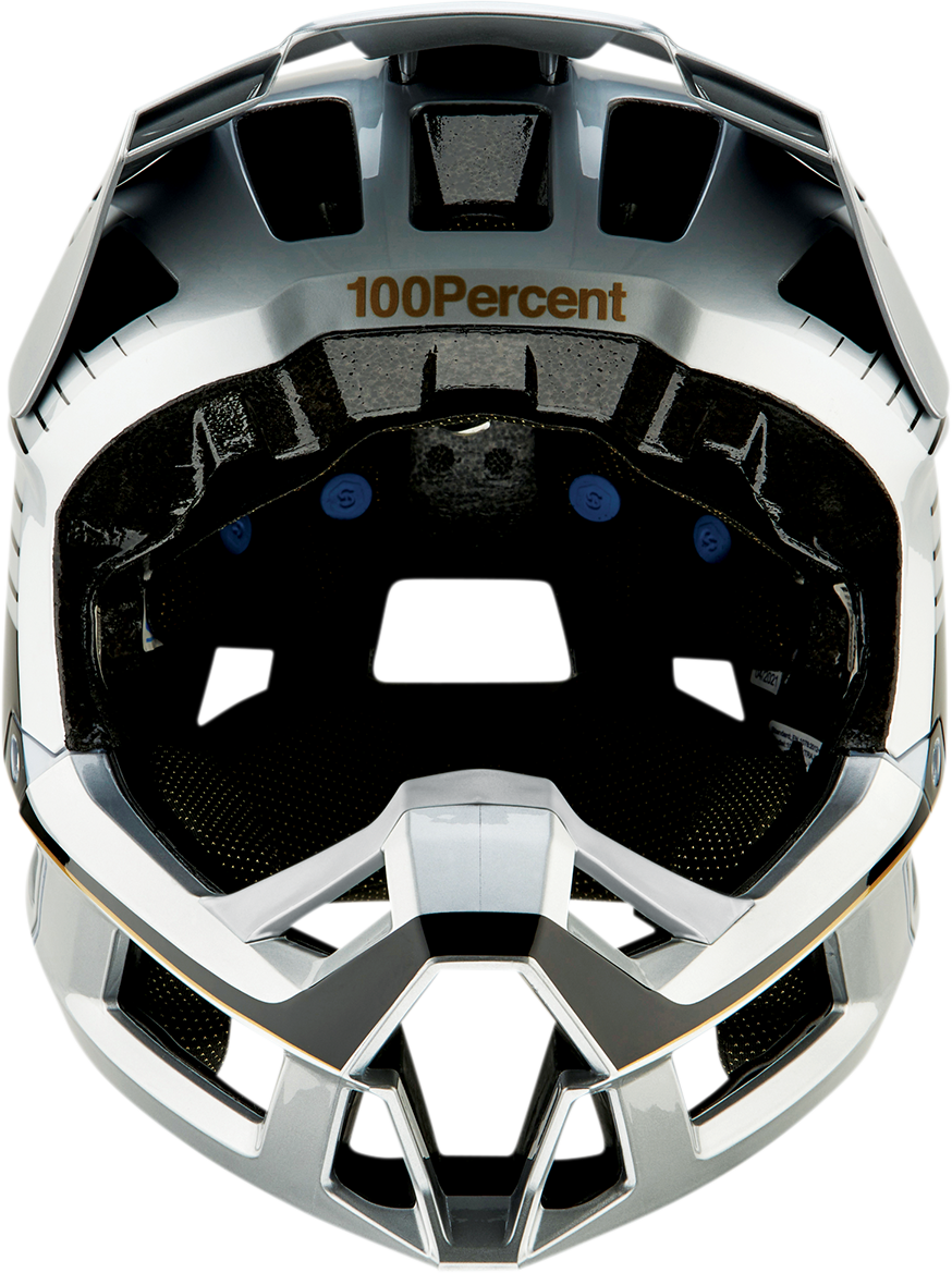 100% Trajecta Helmet - Fidlock - Ranelagh - Silver - Large 80003-00015