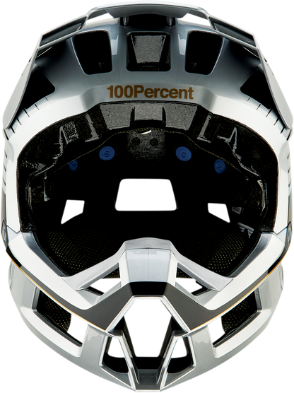 100% Trajecta Helmet - Fidlock - Ranelagh - Silver - Large 80003-00015