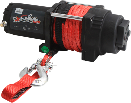 ALL BALLS Winch - 4500 LB - Synthetic Rope - 4 Bolt 431-01026