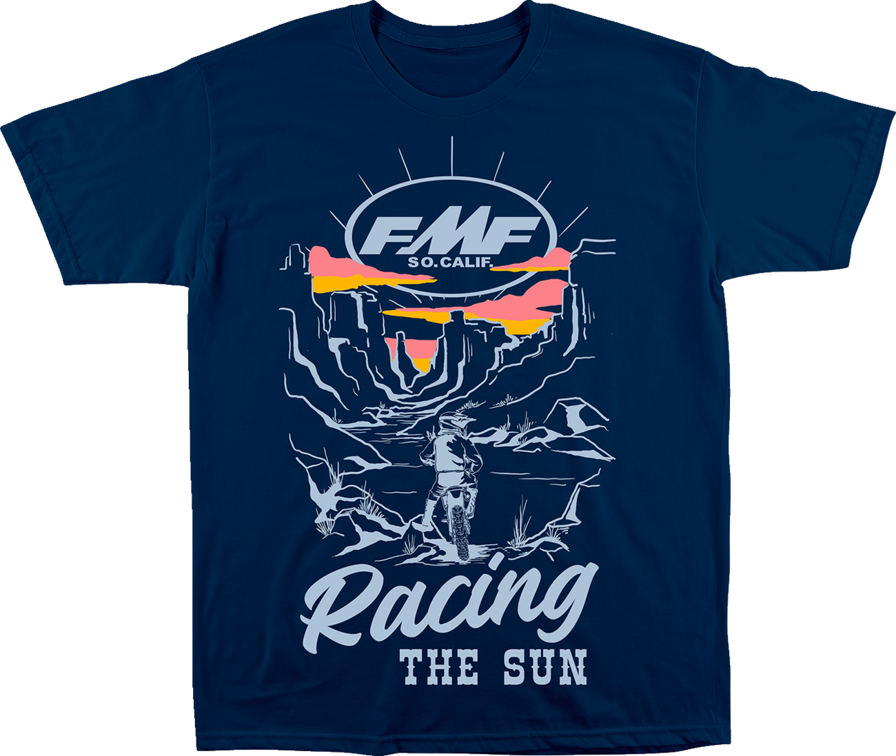 FMF Outsider T-Shirt - Navy - Medium FA22118908NVYM 3030-22442