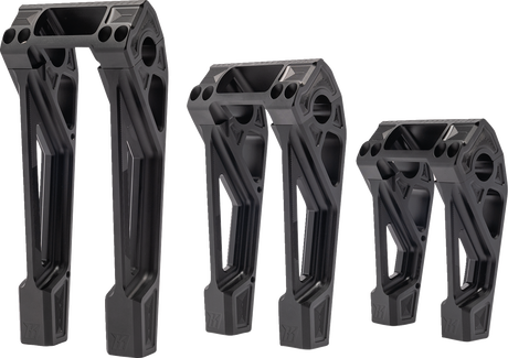 KODLIN MOTORCYCLE Risers - Fastback - 10" - Black K55121