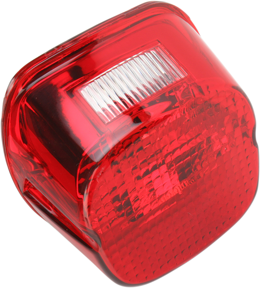 DRAG SPECIALTIES Laydown Taillight Lens - Red 12-0411C