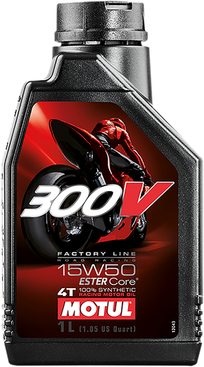 MOTUL 300V Synthetic Ester Oil - 15W-50 - 1L 104125