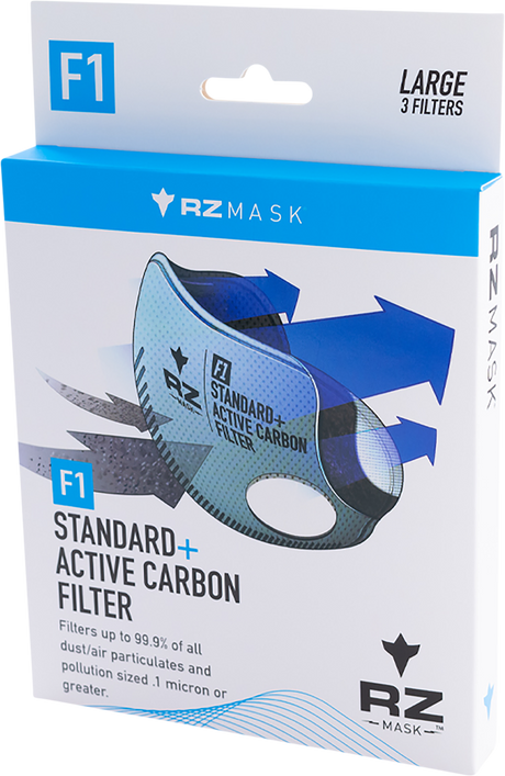 RZ MASK F1 Mask Filter - Carbon - 3PK - Large F1FILTER8282798