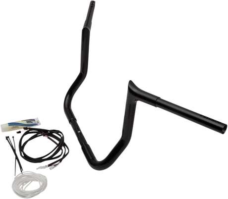 FAT BAGGERS INC. Handlebar Kit - Pointed Top - 12" - Black 909212-B