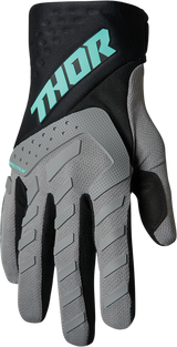 THOR Spectrum Gloves - Gray/Black/Mint - Medium 3330-6827