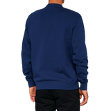 100% Icon Long-Sleeve Fleece Sweatshirt - Navy - XL 20026-00018