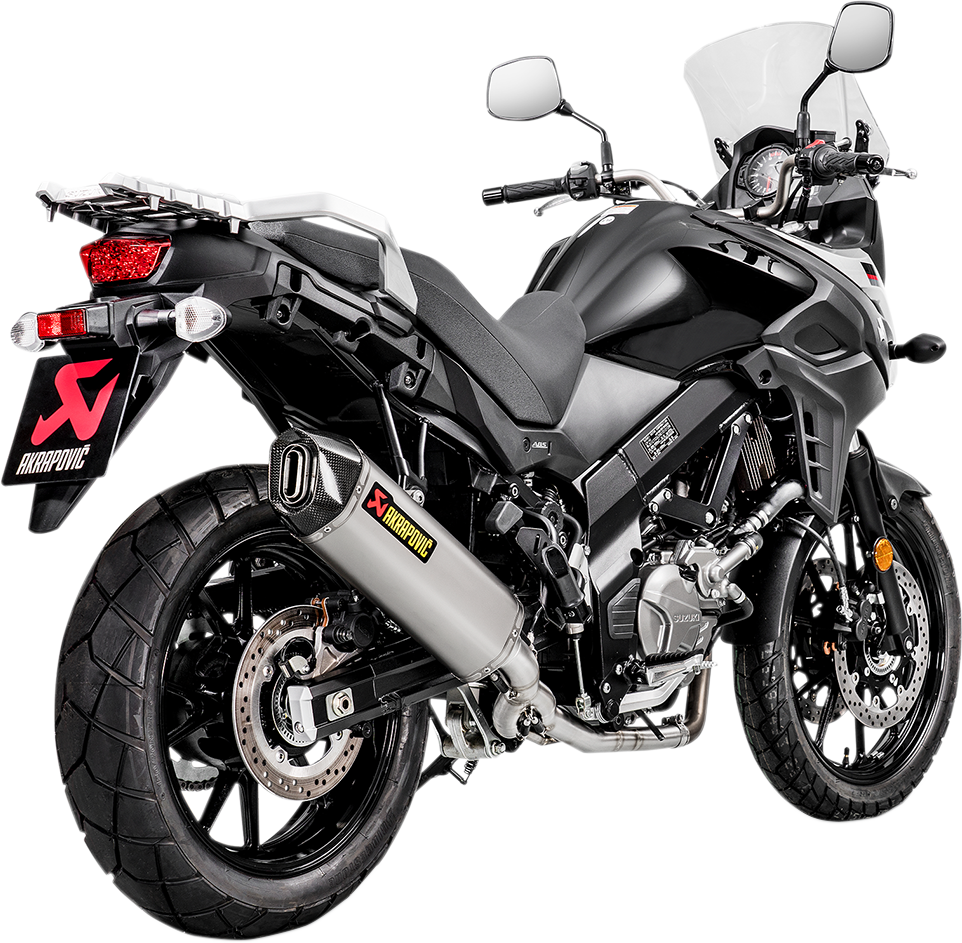 AKRAPOVIC Race Exhaust - Stainless Steel/Titanium V-Strom 650 2017-2024 S-S6R9-WT 1810-2571