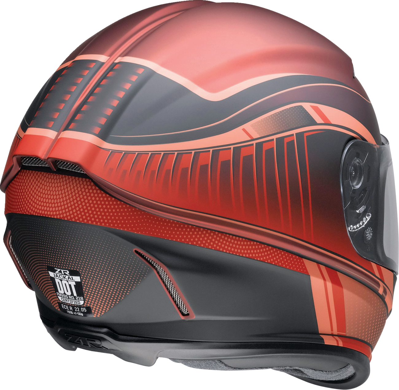 Z1R Jackal Helmet - Dark Matter - Red - Small 0101-14849