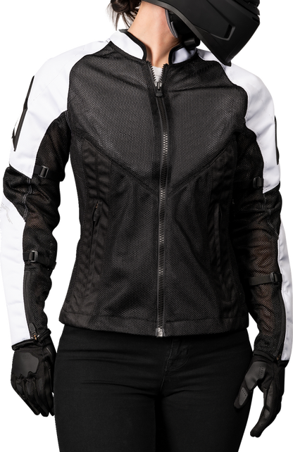 ICON Women's Mesh™ AF Jacket - White/Black - XS 2822-1490