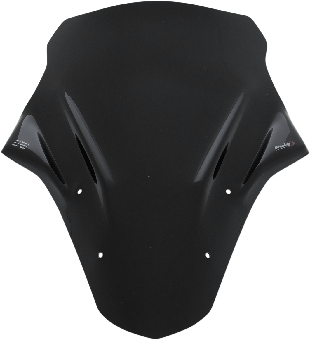 PUIG HI-TECH PARTS Race Windscreen - Black - Ninja 650 5998N