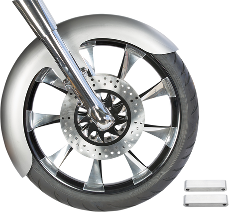 RUSS WERNIMONT DESIGNS Custom Dresser Front Fender for 21" Wheel - Steel - OCF Style - 5.5" W x 45" L RWD-50134