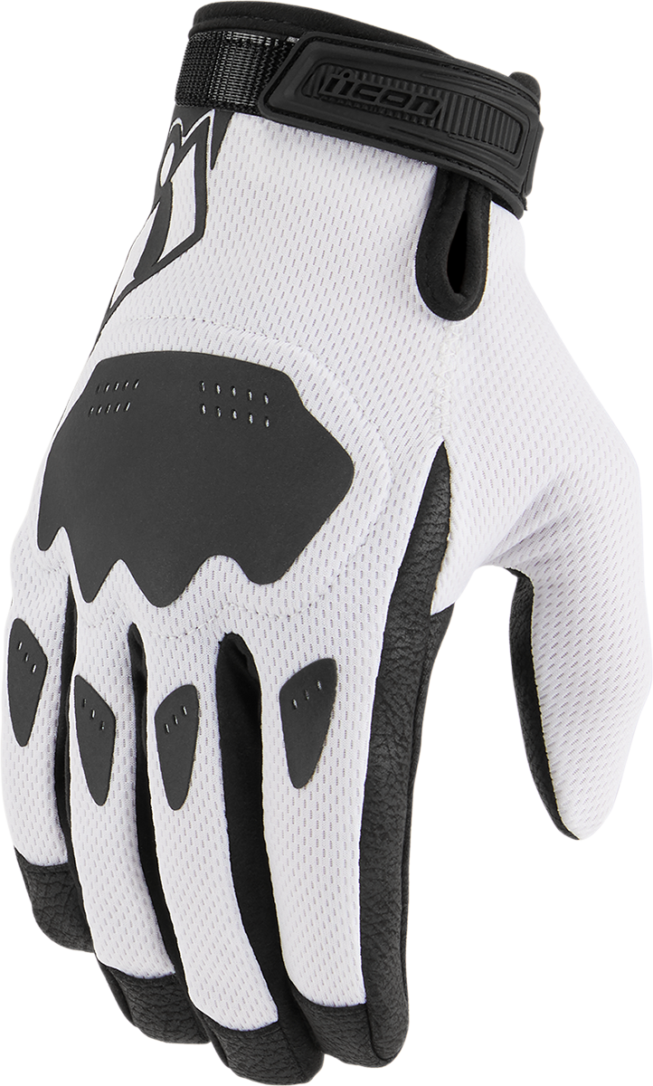 ICON Hooligan™ CE Gloves - White - 2XL 3301-4394