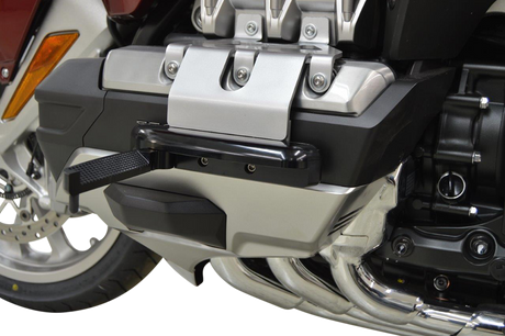 RIVCO PRODUCTS Highway Pegs - Black/Silver - GL 1800 GW003