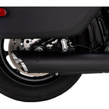 VANCE & HINES Twin Slash Slip-On Muffler - Black - Softail 46750