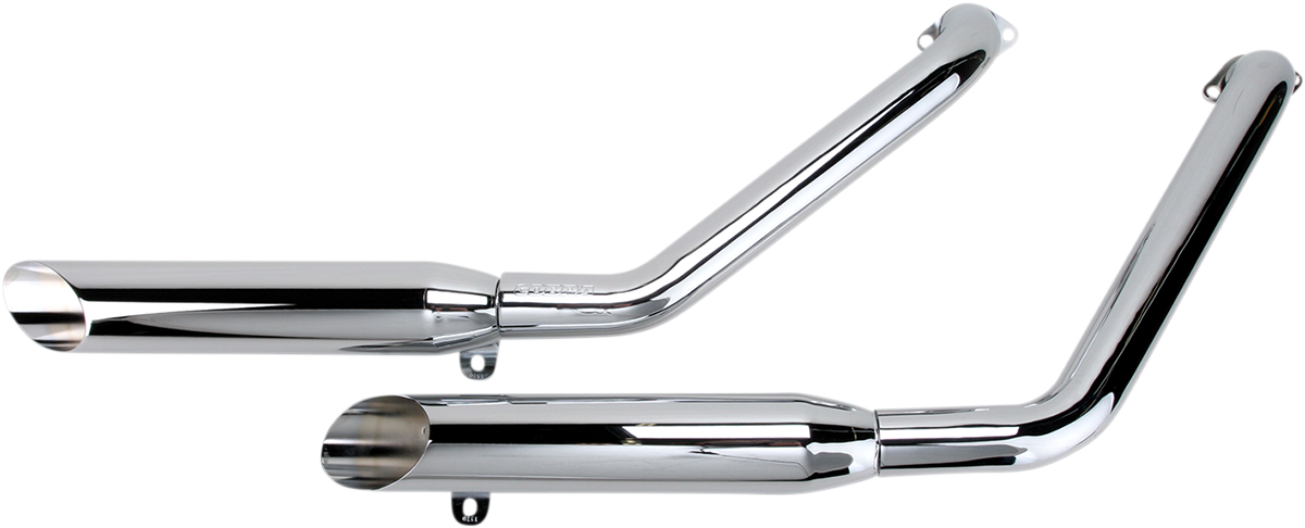 COBRA Classic Slashcut Exhaust - Chrome - VT1100 1370SC