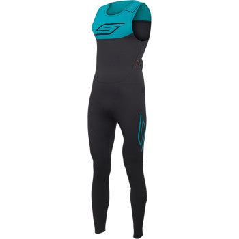 SLIPPERY Breaker Wetsuit - Black/Aqua - 3XL 3201-0293