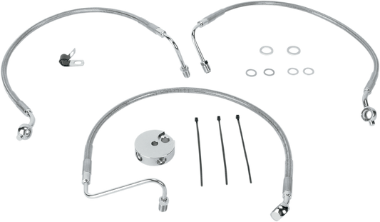 DRAG SPECIALTIES Brake Line - Front (Lower/Upper) - Stainless Steel 660510