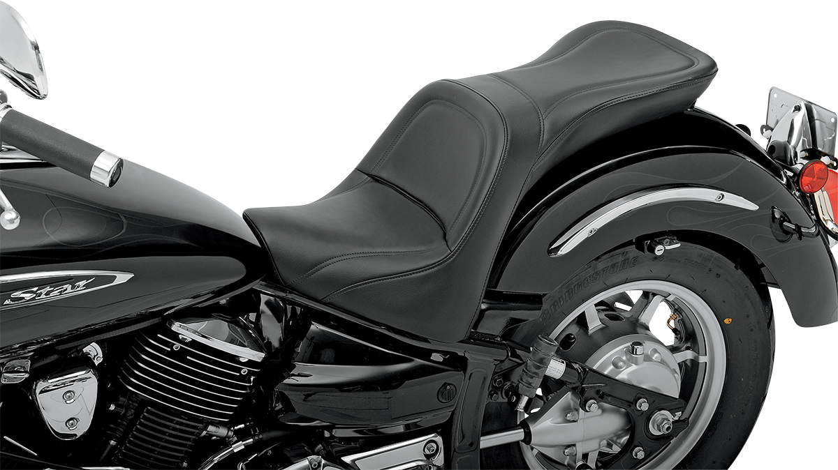 SADDLEMEN Seat - Explorer - without Backrest - Stitched - Black - XVS1100 Y3150JS