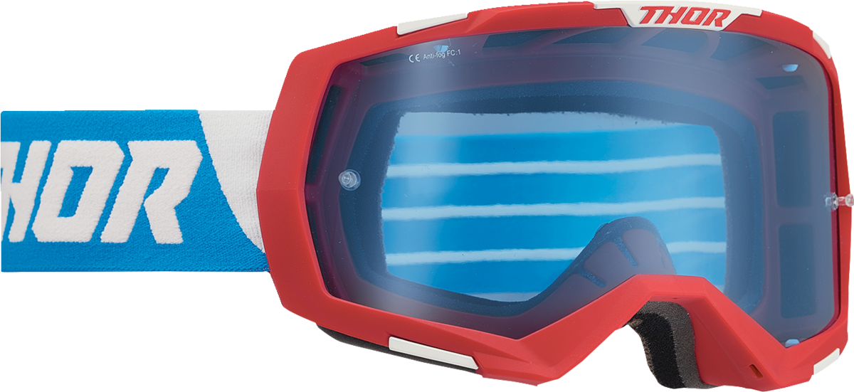 THOR Regiment Goggles - Red/White/Blue - Blue 2601-2967