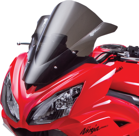 Zero Gravity Double Bubble Windscreen - Light Smoke - Ninja 650 16-207-02