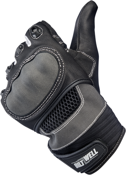 BILTWELL Bridgeport Gloves - Gray - Large 1509-1101-304