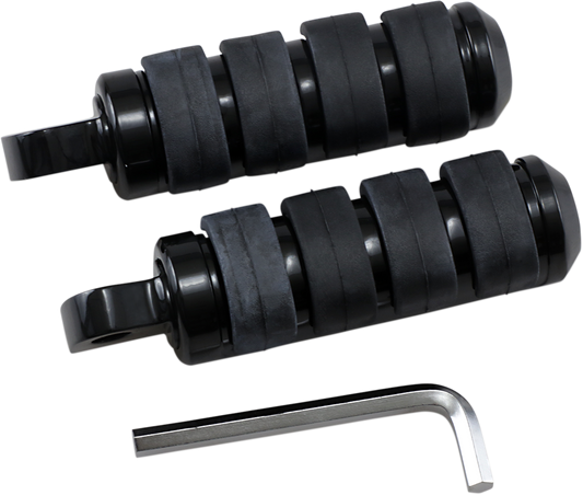 DRAG SPECIALTIES Soft-Ride Footpeg - Black - Small 361043