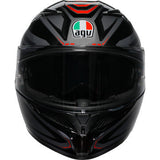 AGV K3 Helmet - Syth - Black/Red - Small 2118381004-021-S
