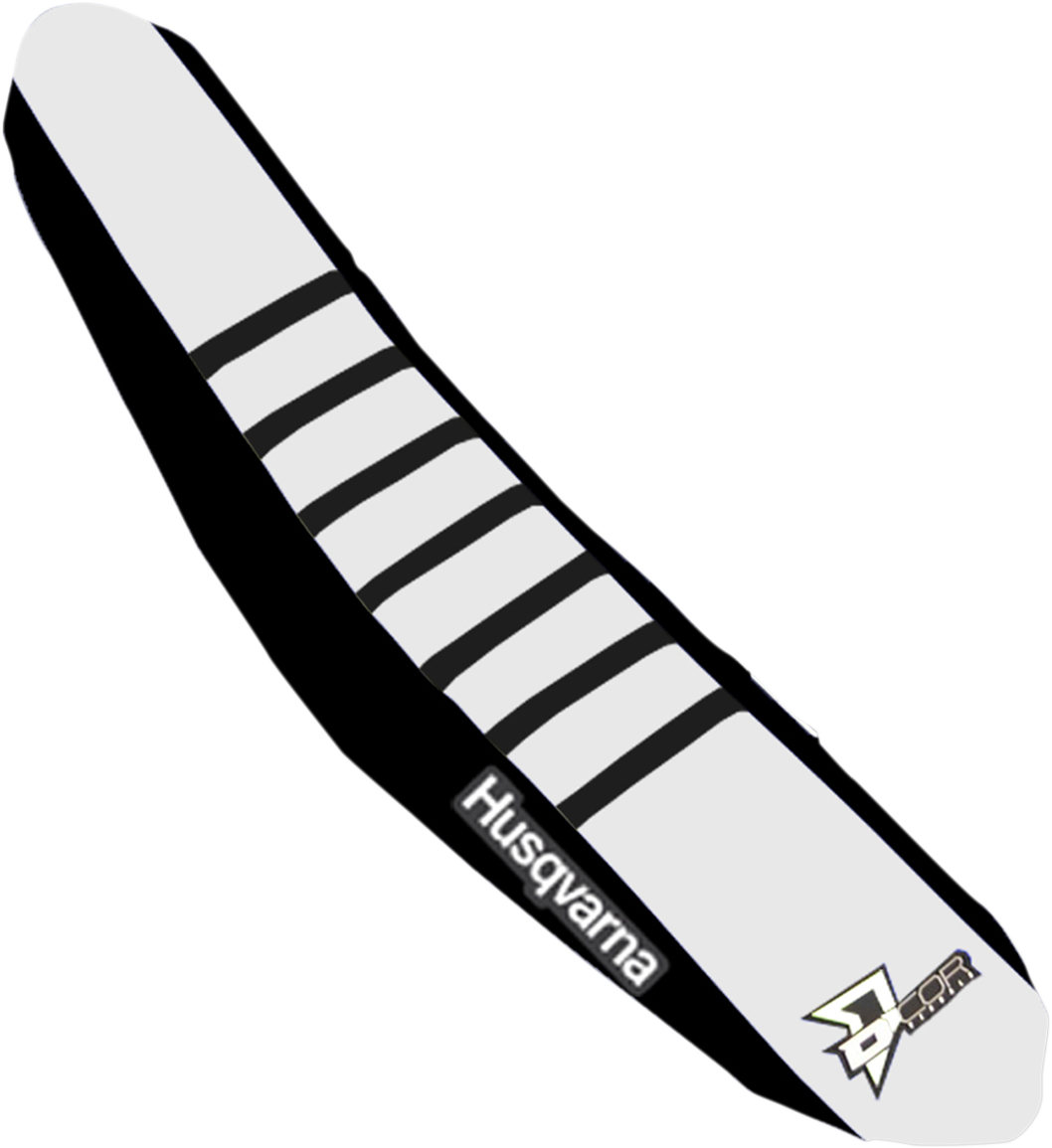 D'COR VISUALS Seat Cover - Black/White - TC/FC '15 30-70-407