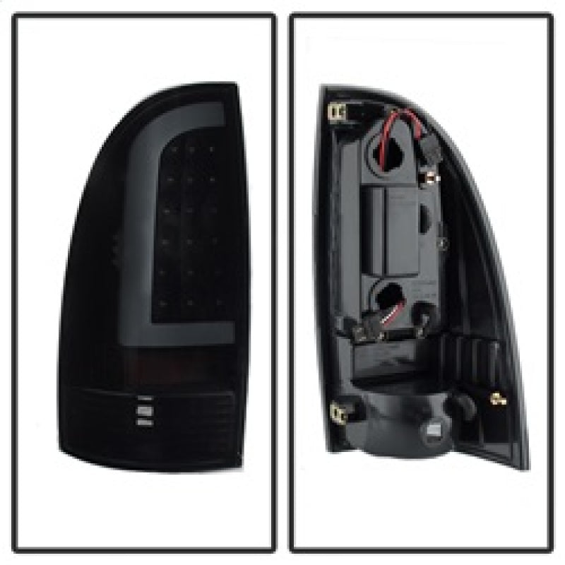 xTune 05-15 Toyota Tacoma (Excl LED Tail Lights) LED Tail Lights - Blk Smk (ALT-ON-TT05-LBLED-BSM) 9038556