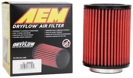 AEM Aif Filter, 3inFLG/ 5inOD/ 6-1/2inH Dry Flow 21-2036DK