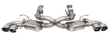 Corsa 2020 Corvette C8 3in Valved Cat-Back 4.5in Pol Quad Tips - Fits Factory Perf Exhaust w/ AFM 21100