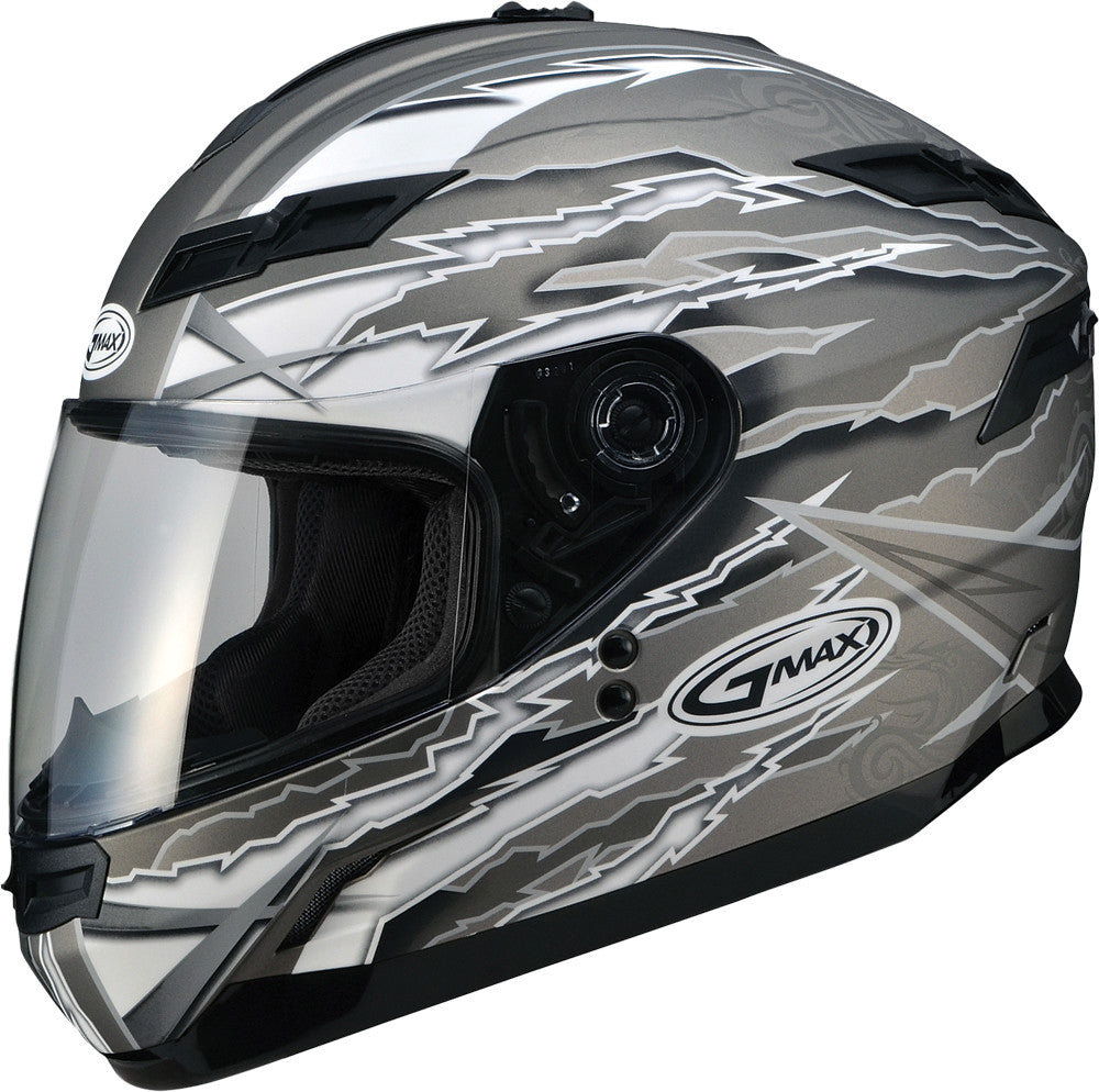 GMAX Gm-78 Full Face Helmet Matte Titanium/Silver L G178706 F.TC-18