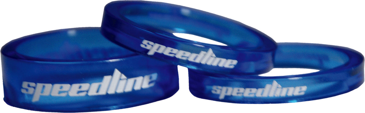 SPEEDLINE Ploy Carbonite Headset Spacer Clear Blue SL-118-PCB