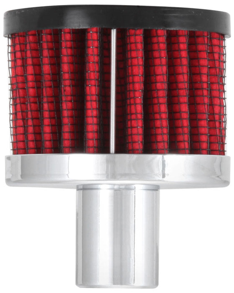 K&N Steel Base Crankcase Vent Filter .75in Vent OD x 2in OD x 1.5in Height 62-1030