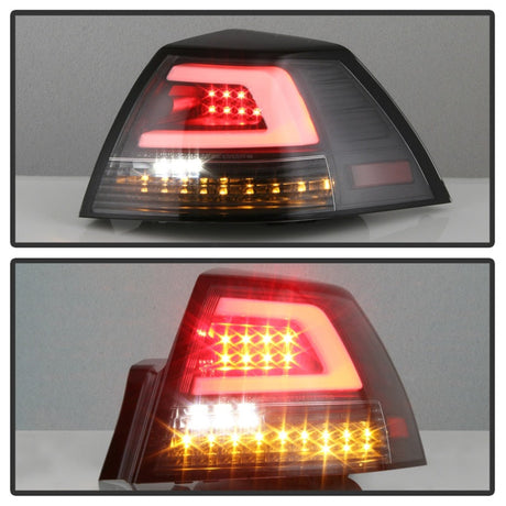 Spyder 08-09 Pontiac G8 Version 2 Light Bar LED Tail Lights - Black - ALT-YD-PG808V2-LB-BK 5086068