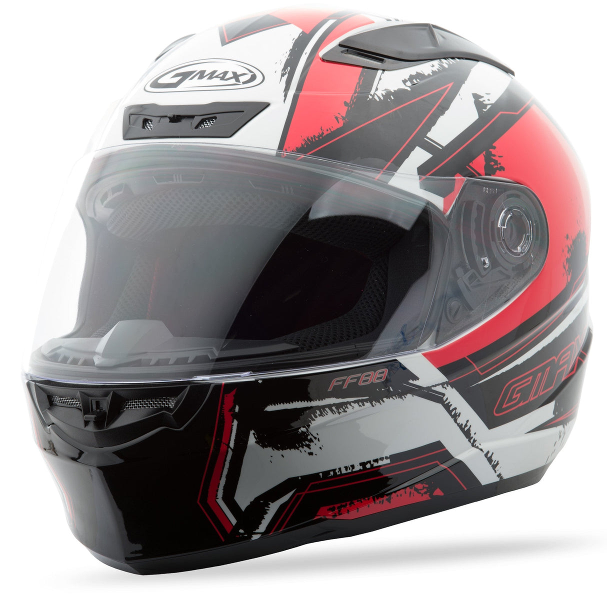 GMAX Ff-88 Full-Face X-Star Helmet White/Red Sm G1881204 TC-1