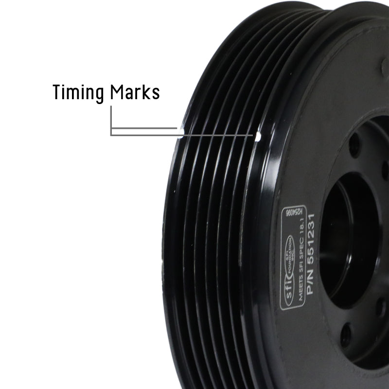 Fluidampr 08.5+ VW Golf TSi/08-13.5 Passat TSi/08.5+ Audi TT TSi Steel Internally Balanced Damper 551231