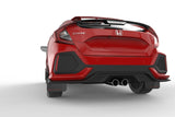 Rally Armor 17-19 Honda Civic Sport & Touring (Hatch) Black UR Mud Flap w/ Red Logo MF51-UR-BLK/RD