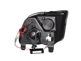 ANZO 2005-2009 Ford Mustang Projector Headlights w/ Halo Black 121166