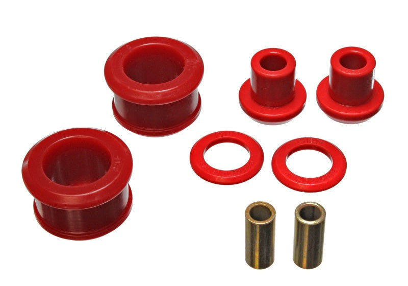 Energy Suspension 90-96 Nissan 300ZX Red Rear Differential Carrier Bushing Set (Must reuse all metal 7.1108R