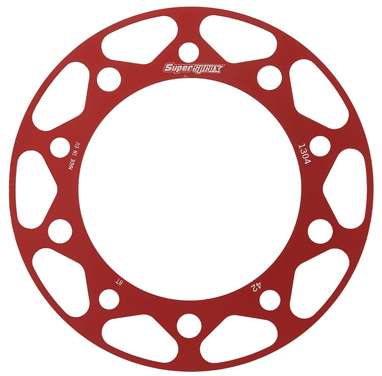 SUPERSPROX Rear Edge Sprkt Color Disk Alu 42t-525 Red Hon/Yam RACD-1304-42-RED
