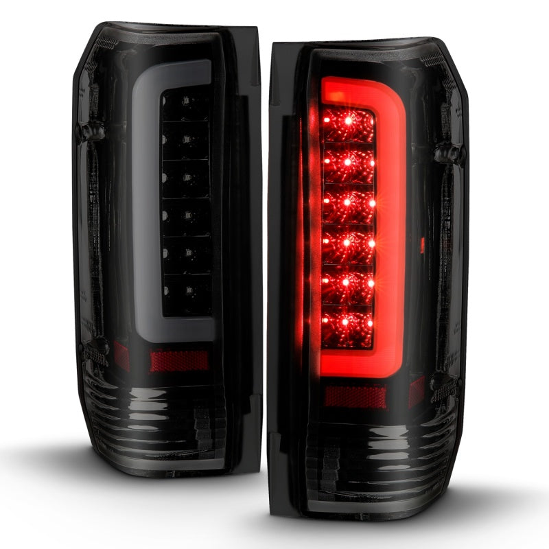 ANZO 1987-1996 Ford F-150 LED Taillights Black Housing Smoke Lens (Pair) 311351