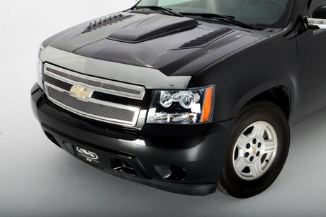 AVS 07-14 Chevy Tahoe (Excl. Hybrid Models) Aeroskin Low Profile Hood Shield - Chrome 622011