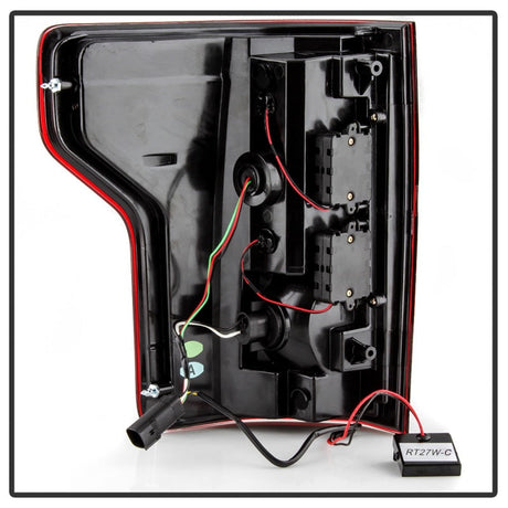 Spyder 18-19 Ford F-150 (w/o Blind Spot Sensor) LED Tail Lights - Red Clear (ALT-YD-FF15018-LED-RC) 5085764