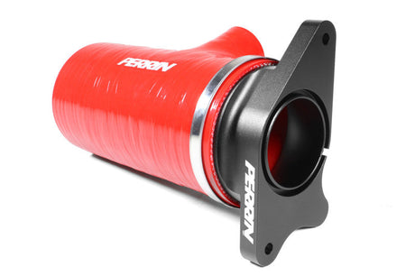 Perrin 2022+ Subaru WRX Red 3in Turbo Inlet Hose w/ Nozzle (Short) PSP-INT-426RD