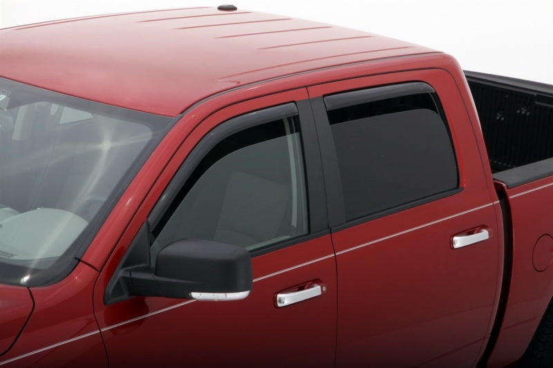 AVS 09-18 Dodge RAM 1500 Crew Cab Ventvisor In-Channel Front & Rear Window Deflectors 4pc - Smoke 194109
