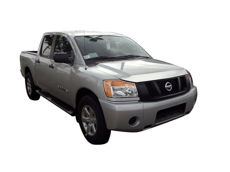 AVS 04-15 Nissan Armada Aeroskin Low Profile Hood Shield - Chrome 622048
