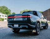 Rally Armor 2022 Rivian R1T Black UR Mud Flap w/ Tangerine Scream Logo MF18-UR-BLK/TS