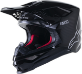 IN STOCK OPEN BOX ALPINESTARS SUPERTECH S-M10 Solid Helmet Black Glossy/Carbon SM 482-9041S